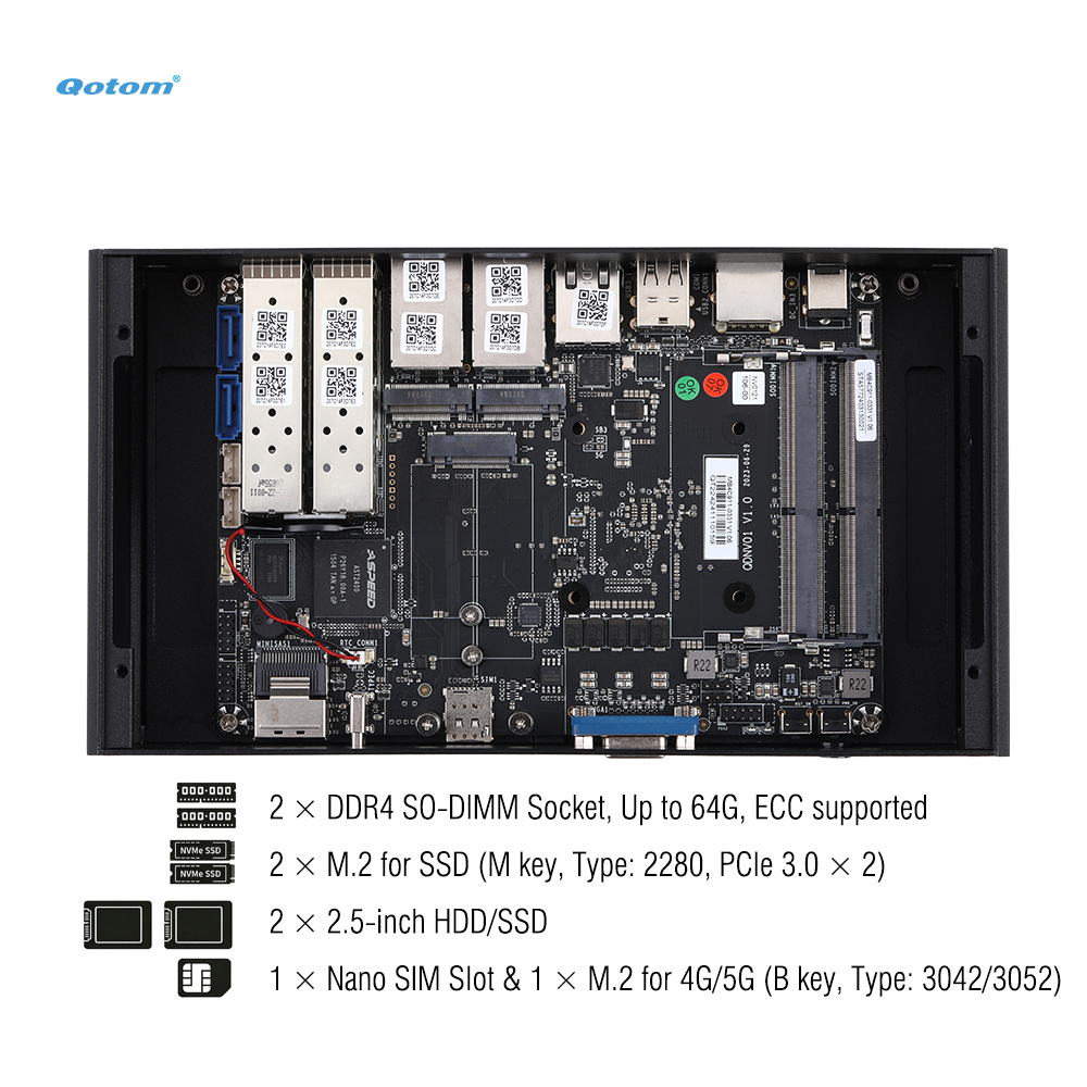 Mini PC Q20300G9 CPU Atom C300 - Ddr4 Desktop Ram recensione e prezzo